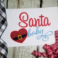 Santa Baby Machine Embroidery Design